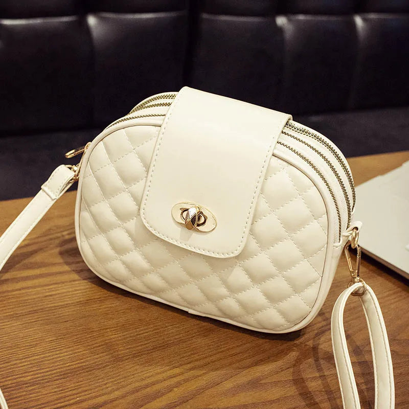 Diamond Lattice Crossbody Bags High Capacity Shoulder Bag Handbag
