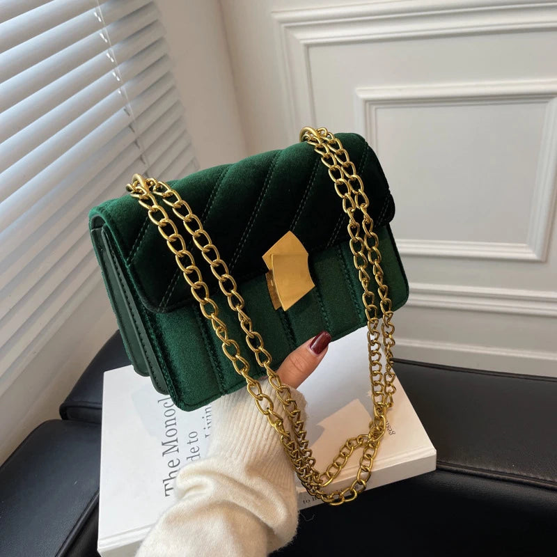 Women's Winter Suede Shoulder Bag Crossbody Handbag