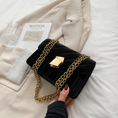 Women's Winter Suede Shoulder Bag Crossbody Handbag