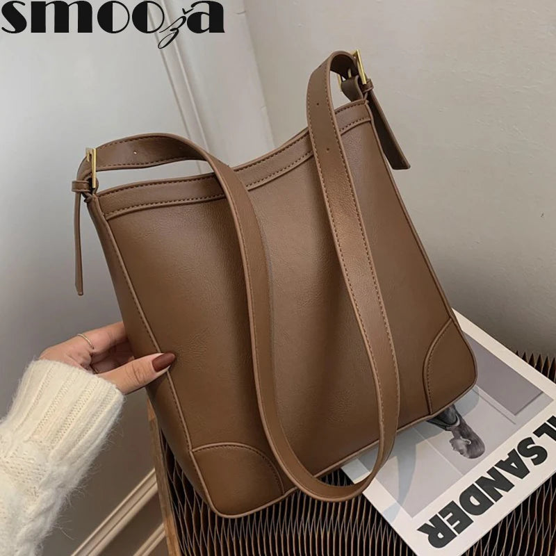 Women's Shoulder Bag Large Capacity Crossbody Messenger Bucket Bags