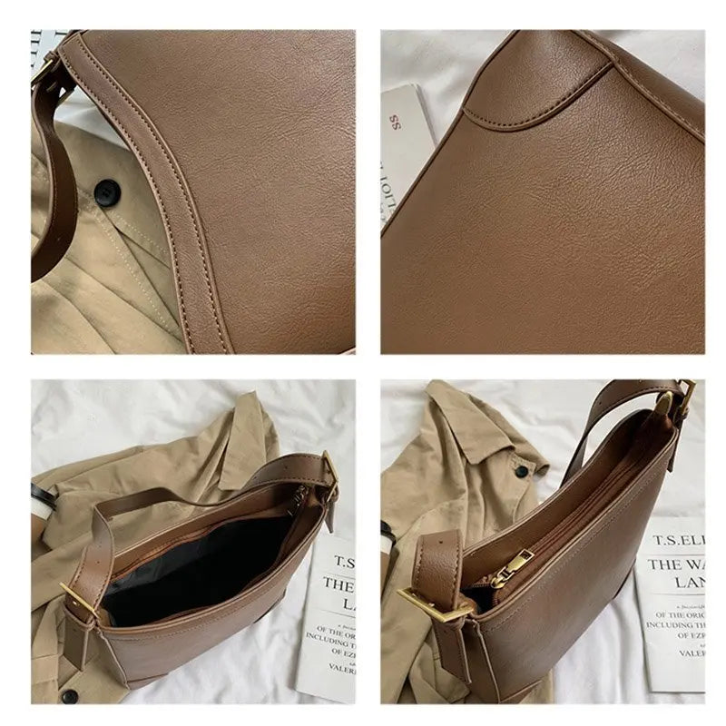 Women's Shoulder Bag Large Capacity Crossbody Messenger Bucket Bags