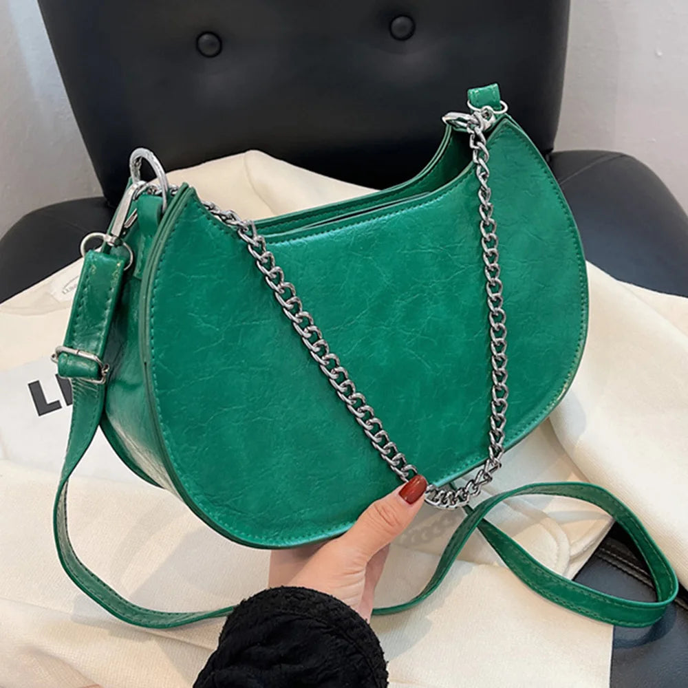 Women Crossbody Bag PU Leather Small Shoulder Bag