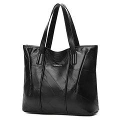 Winter Solid Sheepskin Retro Ladies Leather Large Capacity Handbags