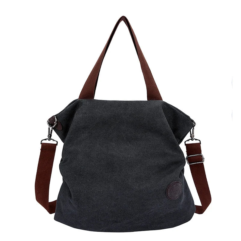 Women Corduroy Shoulder Bag Foldable Reusable Shopping Bag