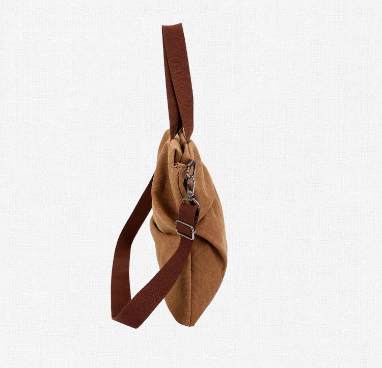 Women Corduroy Shoulder Bag Foldable Reusable Shopping Bag