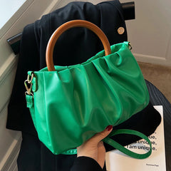 Women Small Shoulder Bag Casual Tote Pu Leather Crossbody Bag