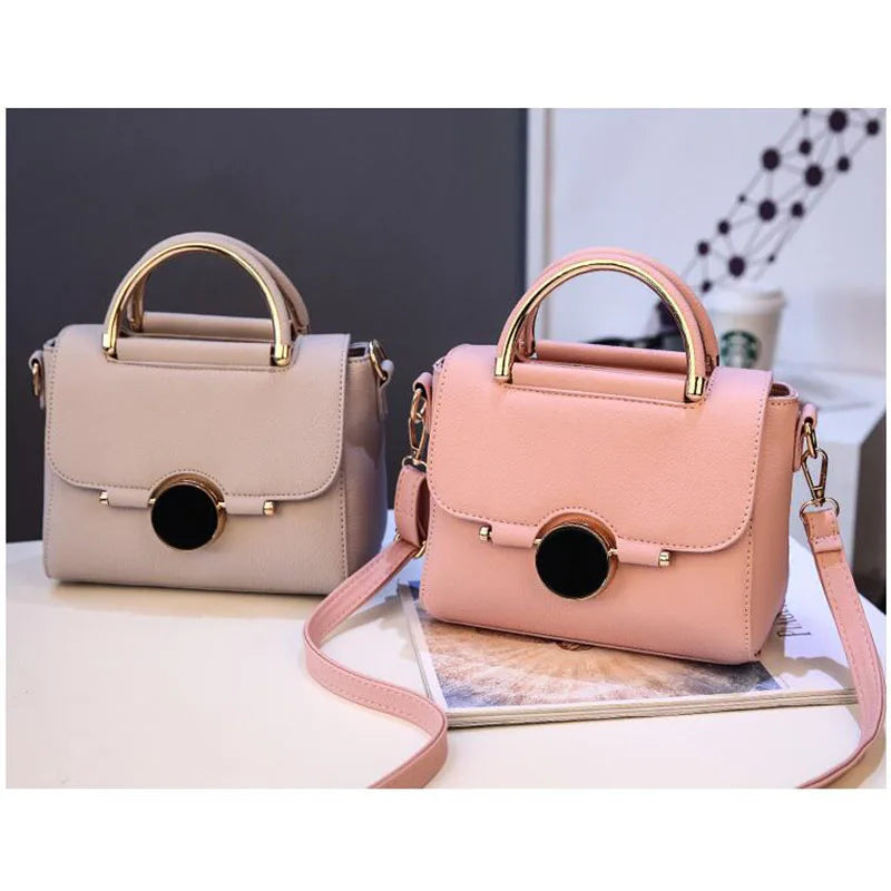 Red Lock Shoulder Bag Women Handbag Lady Totes Shopping Messenger