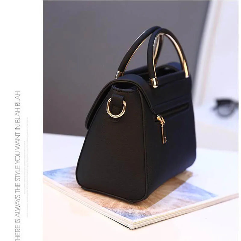 Red Lock Shoulder Bag Women Handbag Lady Totes Shopping Messenger