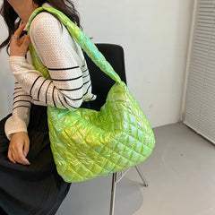 Women Winter Handbag Purses Space Pad Cotton Crossbody Bag Female