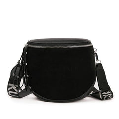 Small Messenger Bag Women's Crossbody Tote Semicircle Saddle Handbag