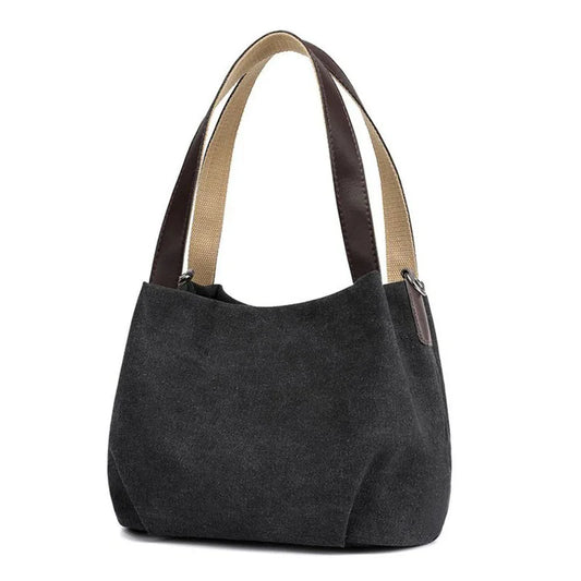Women's Mini Canvas Shoulder Bag Fashion Handbag Totes Casual Vintage Purse Buck
