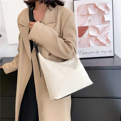 Canvas Casual Solid Women's Tote Bag Large Capacity Handbag