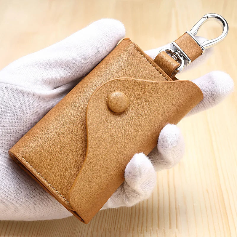 SOUTH GOOSE Leather Retro Key Holders Organizer Bag
