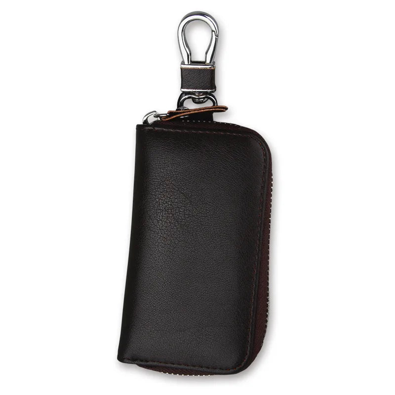 Leather Key Wallets Men & Women Car Key Holder Multi-function Organizer
