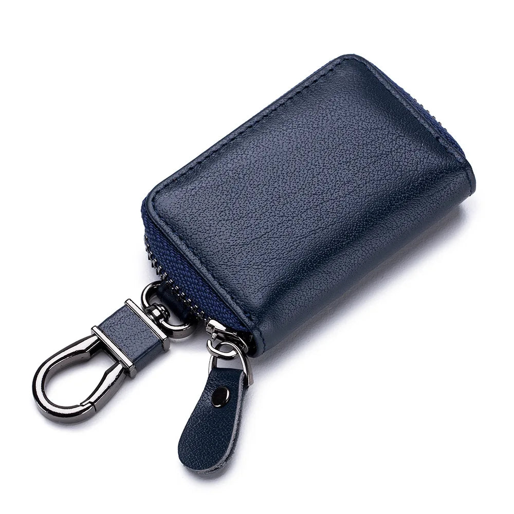 SOUTH GOOSE Leather Car Key Holder Organizer Smart Keychain