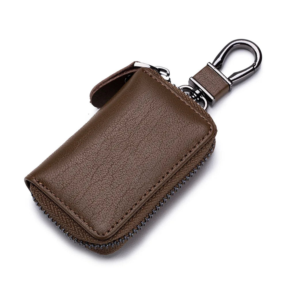 SOUTH GOOSE Leather Car Key Holder Organizer Smart Keychain