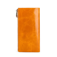 RFID Anti-Theft Leather Clutch Wallet for Men and Women