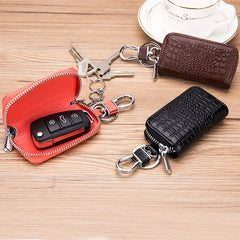Crocodile Pattern Key Wallets Leather Key Case Large Capacity Organizer