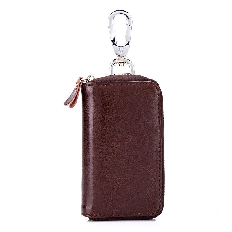 Leather Key Wallet Multi-Function Key Case Car Key Holder