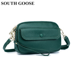 Leather Women Shoulder Bag Messenger Bag High Female Small Flap Bag
