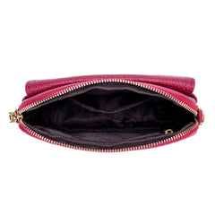 Leather Women Shoulder Bag Messenger Bag High Female Small Flap Bag