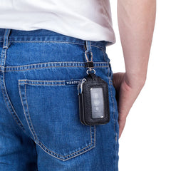 SOUTH GOOSE Leather Car Key Holder Double Zipper Men Women Key Wallet