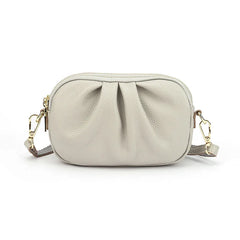 Women Leather Shoulder Bags Three Layers Zipper Messenger Bag