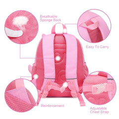 Girls School Backpack for 3-8 Year Old Kids