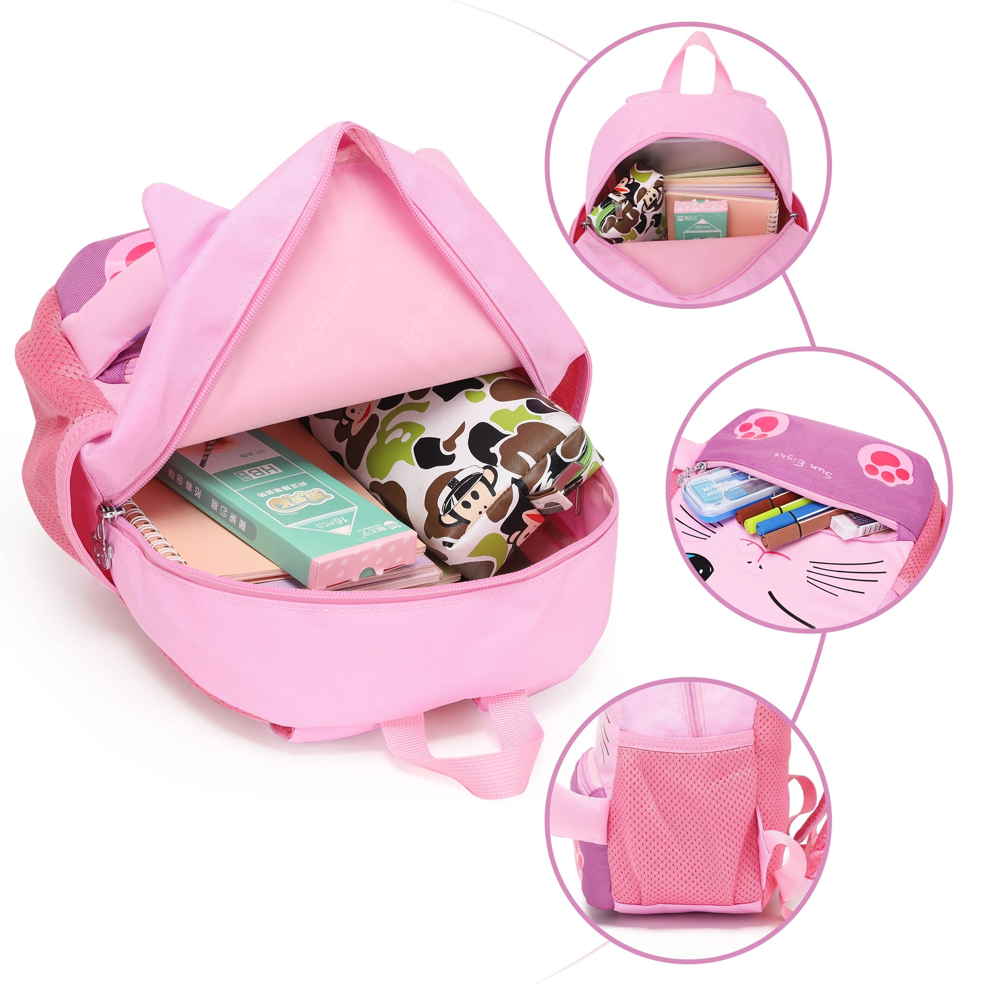 Girls School Backpack for 3-8 Year Old Kids