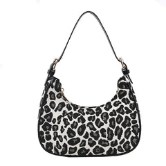 Leopard Print Small Shoulder Bag for Women