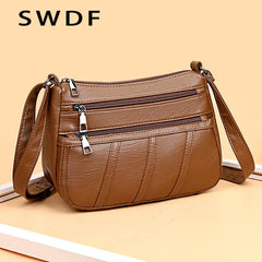 Women Messenger Bag Crossbody Shoulder Handbag Flap Purse