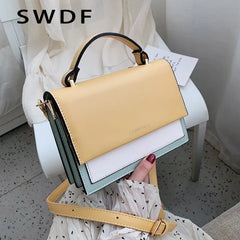 Leather Crossbody Bag for Women - Travel Handbag Shoulder Messenger