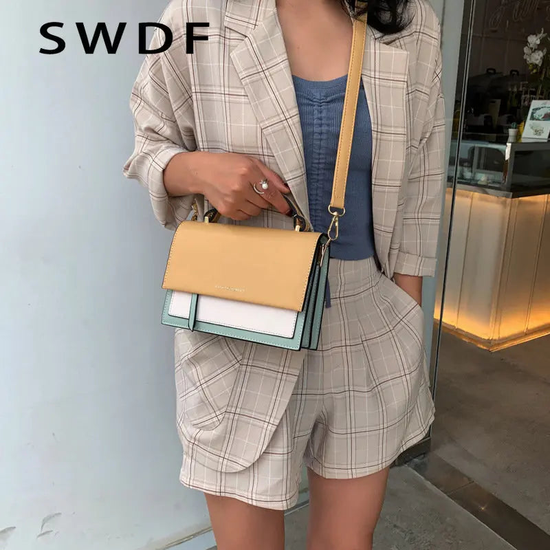 Leather Crossbody Bag for Women - Travel Handbag Shoulder Messenger