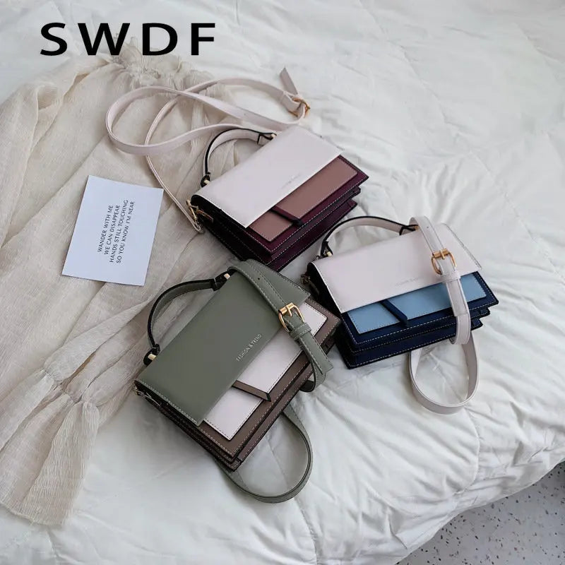 Leather Crossbody Bag for Women - Travel Handbag Shoulder Messenger