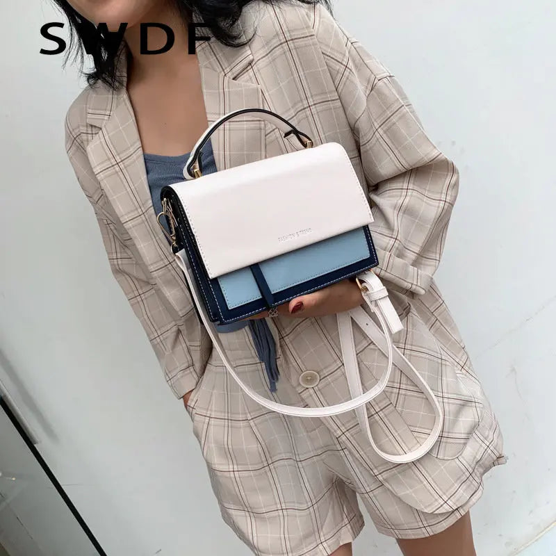 Leather Crossbody Bag for Women - Travel Handbag Shoulder Messenger