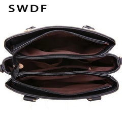 Women Tassel PU Leather Totes Bag Crossbody Shoulder Bag