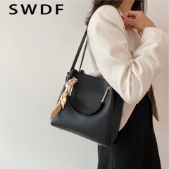 Large-Capacity Autumn Shoulder Bag All-Match Tote Bucket Bag