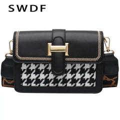 Retro Woolen Square Bag & Shoulder Bag Messenger Bag Purses and Handbags