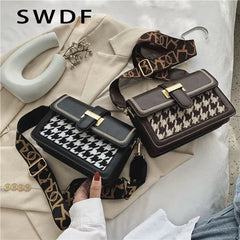 Retro Woolen Square Bag & Shoulder Bag Messenger Bag Purses and Handbags