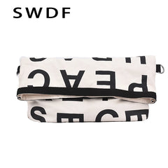 Canvas Large Shoulder Bag for Women Casual Handbags