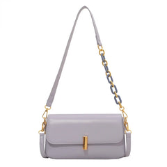 Small Flap Shoulder Bag PU Leather Crossbody Women's Bag Solid Casual Female Han