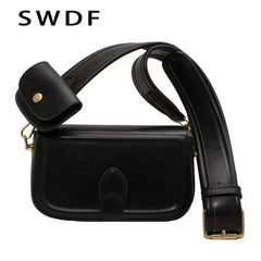 Small Woven Crossbody Shoulder Bag for Women