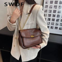 Oilskin Women's Shoulder Bag Chain Bag Messenger Bag