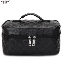 2021New Ladies Storage Bag Large Makeup Organizer Cosmetic Pouch Plaid