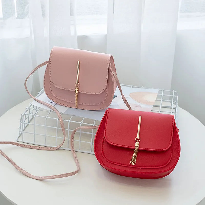 Small PU Leather Crossbody Shoulder Chest Bag for Women