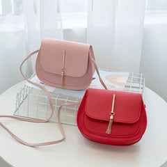Small PU Leather Crossbody Shoulder Chest Bag for Women