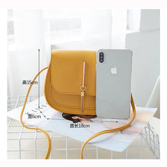Small PU Leather Crossbody Shoulder Chest Bag for Women