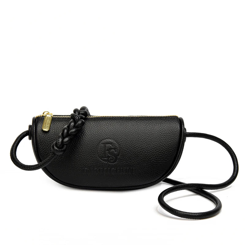 Women's Cowhide Leather Shoulder Bag Handbag