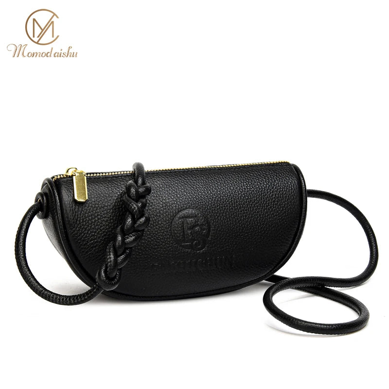 Women's Cowhide Leather Shoulder Bag Handbag
