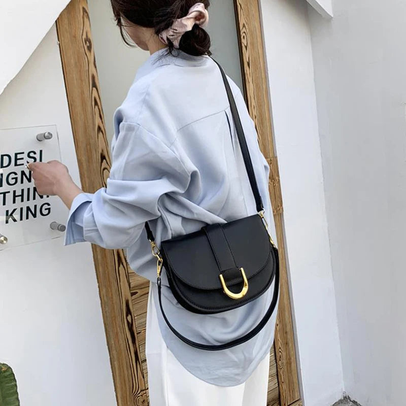 Vintage Crossbody Bag Soft PU Leather Shoulder Handbag Purse